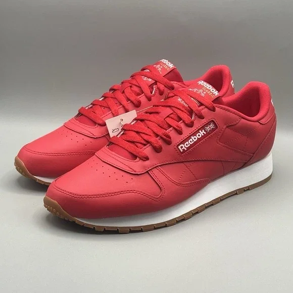 Reebok Classic Leather Vector Red Retro Shoes - Men's Size 11 NEW - Picture 2 of 8